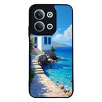 BG AKSESUAR Xiaomi Redmi 15C ile Uyumlu Kılıf, Deniz Manzarası Baskılı, Siyah, Yumuşak Silikon, Şok Emici