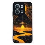BG AKSESUAR Xiaomi Redmi 15C ile Uyumlu Kılıf, Manzara Tasarımı, Siyah, Yumuşak Silikon, Şok Emici