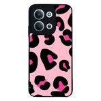 BG AKSESUAR Xiaomi Redmi 15C ile Uyumlu Pastel Leopar Desenli Siyah Silikon Kılıf, Şok Emici Koruyucu Kapak