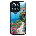 BG AKSESUAR Xiaomi Redmi 15C ile Uyumlu Siyah Kılıf, Deniz Manzarası Baskılı, Yumuşak Silikon, Koruyucu, Şok Emici