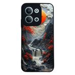 BG AKSESUAR Xiaomi Redmi 15C ile Uyumlu Siyah Kılıf, Yumuşak Silikon, Koruyucu, Şok Emici, Manzara Tasarım