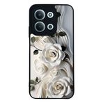 BG AKSESUAR Xiaomi Redmi 15C ile Uyumlu Yaldız Çiçek Desenli, Mat Siyah, Yumuşak Silikon, Şok Emici Koruyucu Kılıf