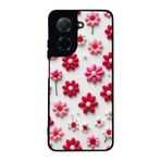 BG AKSESUAR Xiaomi Redmi A5 ile Uyumlu Çiçek Baskılı, Mat Siyah, Yumuşak Silikon, Koruyucu Kılıf