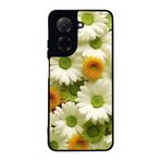 BG AKSESUAR Xiaomi Redmi A5 ile Uyumlu Çiçek Papatya Baskılı, Mat Siyah, Yumuşak Silikon, Koruyucu Kılıf