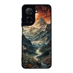 BG AKSESUAR Xiaomi Redmi A5 ile Uyumlu Kılıf, Manzara Baskılı, Siyah, Yumuşak Silikon, Şok Emici