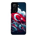 BG AKSESUAR Xiaomi Redmi A5 ile Uyumlu Türk Bayrağı Baskılı Siyah Silikon Kılıf, Şok Emici Koruyucu Kapak