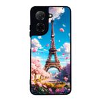 BG AKSESUAR Xiaomi Redmi A5 Uyumlu Eyfel Manzarası Baskılı, Mat Siyah, Yumuşak Silikon, Şok Emici Koruyucu Kılıf