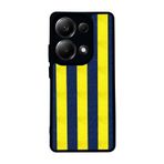 BG AKSESUAR Xiaomi Redmi Note 13 Pro 4G ile Uyumlu Fenerbahçe Tasarımlı Kılıf, Mat Siyah, Yumuşak Silikon, Koruyucu, Şok Emici