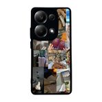 BG AKSESUAR Xiaomi Redmi Note 13 Pro 4G ile Uyumlu Mat Siyah Kılıf, Manzara Baskılı, Yumuşak Silikon, Koruyucu, Şok Emici Kapak