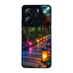 BG AKSESUAR Xiaomi Redmi Note 14 4G ile Uyumlu Baskılı, Mat Siyah, Yumuşak Silikon, Koruyucu, Şok Emici Kapak Kılıf, Doğa Manzara