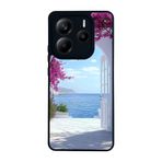 BG AKSESUAR Xiaomi Redmi Note 14 4G ile Uyumlu Doğa Manzara Baskılı, Mat Siyah, Yumuşak Silikon, Şok Emici Koruyucu Kılıf