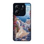 BG AKSESUAR Xiaomi Redmi Note 14 5G ile Uyumlu Kılıf, Deniz Manzarası Baskılı, Mat Siyah, Yumuşak Silikon, Koruyucu, Şok Emici Kapak