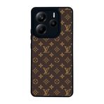 BG AKSESUAR Xiaomi Redmi Note 14 5G ile Uyumlu Kılıf, LouisVuitton Desenli, Siyah, Yumuşak Silikon, Koruyucu, Şok Emici