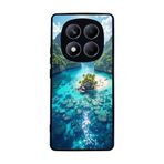BG AKSESUAR Xiaomi Redmi Note 14 Pro 4G ile Uyumlu Kılıf, Deniz Manzarası Baskılı, Yumuşak Silikon, Koruyucu, Şok Emici Kapak, Siyah