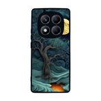 BG AKSESUAR Xiaomi Redmi Note 14 Pro 4G ile Uyumlu Kılıf, Manzara Tasarımı, Yumuşak Silikon, Koruyucu, Şok Emici, Siyah