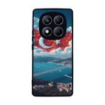 BG AKSESUAR Xiaomi Redmi Note 14 Pro 4G ile Uyumlu Kılıf, Türk Bayrağı Baskılı, Siyah, Yumuşak Silikon, Şok Emici