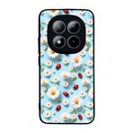 BG AKSESUAR Xiaomi Redmi Note 15 Pro ile Uyumlu Çiçek Papatya Baskılı, Mat Siyah, Yumuşak Silikon, Şok Emici Koruyucu Kılıf