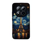 BG AKSESUAR Xiaomi Redmi Note 15 Pro ile Uyumlu Eyfel Kulesi Baskılı, Mat Siyah, Yumuşak Silikon, Şok Emici Koruyucu Kılıf