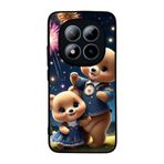 BG AKSESUAR Xiaomi Redmi Note 15 Pro ile Uyumlu Oyuncak Ayıcık Tasarımı, Mat Siyah, Yumuşak Silikon, Şok Emici Koruyucu Kılıf