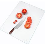 B&G GLASS Temperli Cam Kesme & Sunum Tahtası Kaymaz Ayaklı Isıya Dayanıklı Çizilmez Antibakteriyel 20X30 8mm Şeffaf - 20 x 30 cm