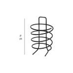 Bg Store 19 cm Metal Saç Kurutma Makinesi Standı – Spiral Tasarımlı Masaüstü ve Duvar Tipi Fön Makinesi Tutucu