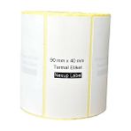 Bg Store 90X40 mm Termal Etiket, Barkod/adres/kargo Termal Etiketleri, ve Diğer Yazıcılarla Uyumlu