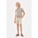 Bg Store Erkek Çocuk Bej Gömlek 23SS2NB3617 - 12 Yaş