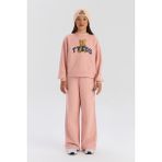 Bg Store Kız Bebek Pudra Sweatshirt - 14 Yaş