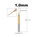 BGA 1.0mm Titanyum Kaplama CNC Freze ve Gravür Ucu dremel gravür makinesi su kabağı freze