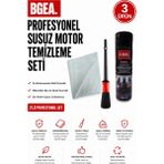BGEA Greencar Wash Profesyonel Susuz Motor Temizleme Seti-Detaylı Temizlik Fırçası&mikrofiber Bez 32X32 cm
