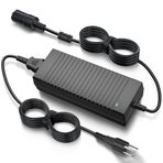 BGFOX AC'den DC'ye Dönüştürücü, 10A/120W/8.63FT 110V - 12V Dönüştürücü, Araba Çakmak Soketi AC/DC Güç Kaynağı Adaptörü, Şişirme, Araba Süpürgesi, Araba Buzdolabı, vb. için Siyah