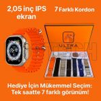 BGG Tech 7 Kordon Hediyeli Akıllı Saat Çelik + Hasır + Silikon Yedek Kordon Seti Her Kombine Uygun Değiştirilebilir Tasarım - Gri