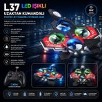 BGG Tech L37 LED Işıklı Uzaktan Kumandalı Fighter Jet Tasarımlı Oyuncak Uçak - Renkli