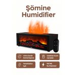 BGGTech Şömine Tasarımlı 150 ML Ultrasonik Buhar Makinesi Kumandalı Aroma Difüzörü