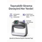 BGGTech Taşınabilir 4K Destekli Projeksiyon Apollon P1 Bataryalı 1080P Android Projektör