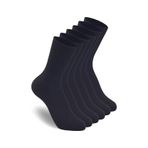 Bgk 6 Çift Pamuklu Tenis Çorap Soket Boy - Unisex Siyah