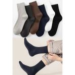 Bgk 6'lı Soket Çorap Çok Renkli, Modern Görünüm ve Konfor Sunan Örme Kumaş - 41 - 45