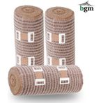 BGM Elastik Bandaj 15 cm -3 Adet- Yüksek Kalite Esneklik ve Dayanıklılık - Krem Rengi - Standart