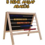 Bgm Oyuncak Ahşap Abaküslü Manyetik Özellikli Masaüstü Yazı Tahtası