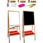 Bgm Oyuncak Gerçek Metal Yüzey Yarım Abaküslü Çocuk Yazı Tahtası