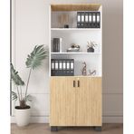 BGR 8003-BS Beyaz Safir Meşe Ofis Dosya Dolabı