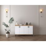 BGR Mobilya 4 Kapaklı Modern Konsol - 120X71 - Beyaz
