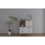 BGR Mobilya Modern Şifonyer - Safirmeşe - Beyaz