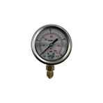 Bh Ø 63 - 0 - 40 Bar 1/4 Alttan Çıkışlı Gliserinli Manometre