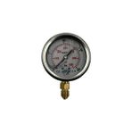 Bh Ø 63 - 0 - 400 Bar 1/4 Alttan Çıkışlı Gliserinli Manometre