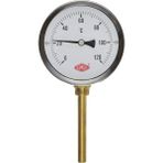 BH Büyük Hidrolik Ø 100 - 0 - 160°C 1/2 15 cm Alttan Çıkışlı Termometre