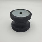 BH Büyük Hidrolik Atc Tipi Kauçuk Pullu Makaralı Takoz M12X1.5 Çap 80 mm Yğkseklik 60 mm