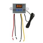BHCASE Elektronik Sıcaklık Kontrol Cihazı LED Ekran Termostat Modülü Sıcaklık Sıcaklık Kontrol Modülü Anahtarı Su Geçirmez NTC Probu ile -50~110 ℃ Buzdolabı için 24V 240W