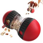Bhina Köpek Mama Dispenseri Oyuncaklar, Etkileşimli Köpek Yavaş Besleyici Oyuncak, Meslek Köpek Oyuncağı, Orta Boy Büyük Peit Köpek Peit Köpek Yapboz Oyuncak (Kırmızı)