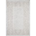 Bhiwandi Bej Çerçeveli Pamuk Makinada Yıkanabilir Kaymaz Taban Dijital Makine Baskı Salon Halı-I-Haln-HLN1615-240x300